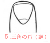 逆三角の爪